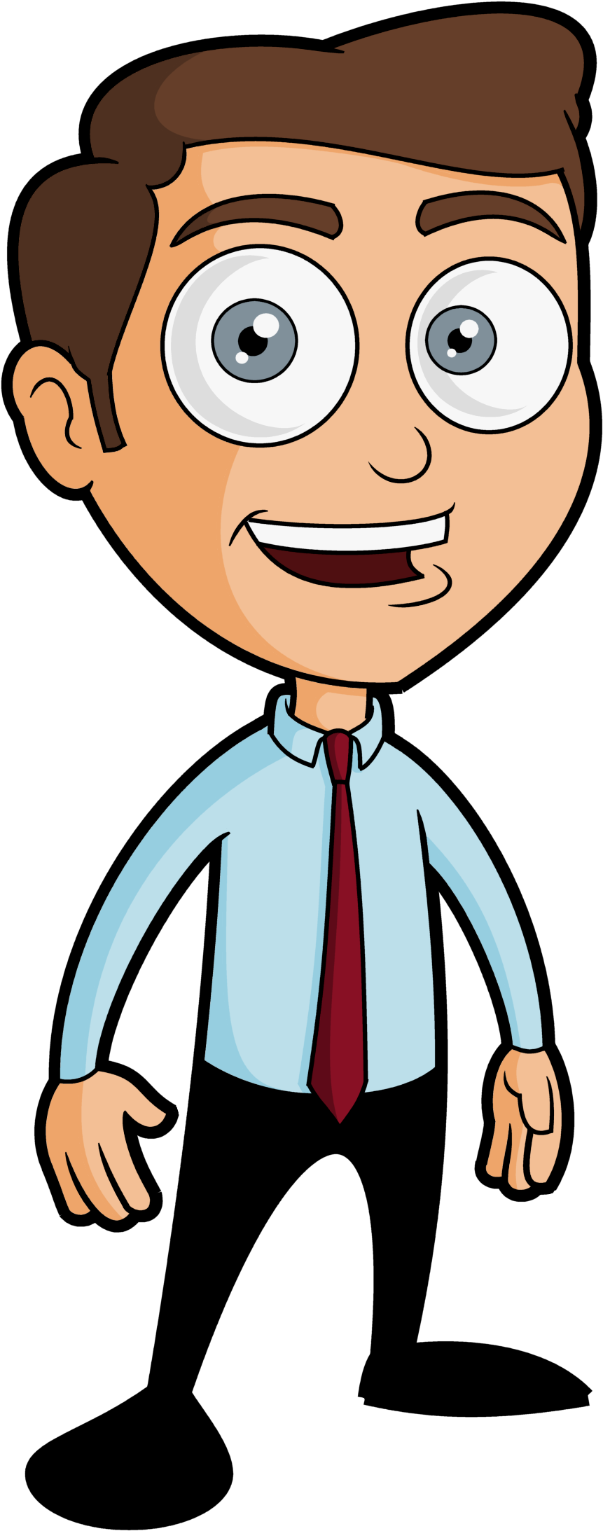 Free Business Man Cartoon - Empresarios Animados En Png (2500x2500), Png Download