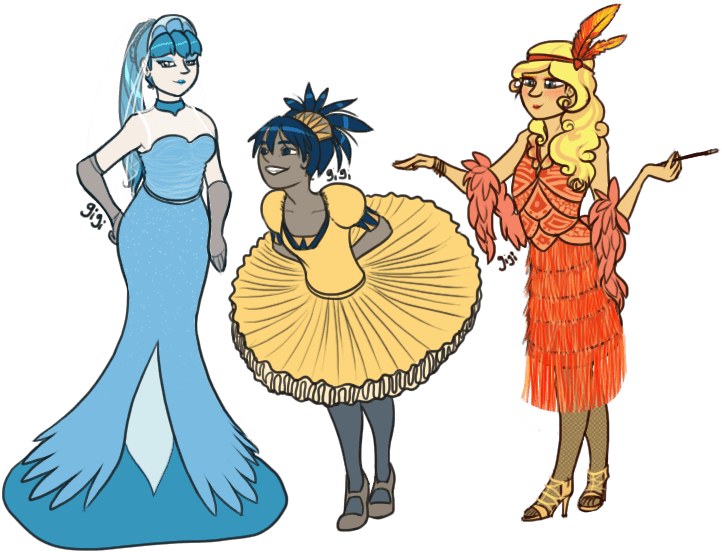 “ Some Gijinkas Of The Legendary Birds - Zapdos (500x384), Png Download