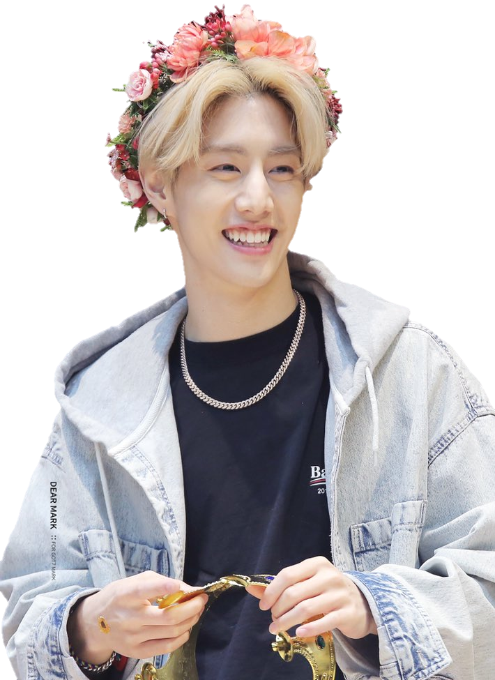 Sign In To Save It To Your Collection - Mark Got7 Flower Crown (710x975), Png Download