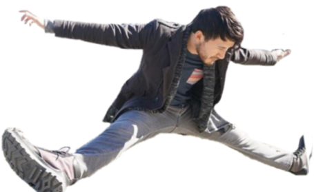 Here's A Png Of Mark Zoomin For All Your Photoshopping - Jumping (500x355), Png Download