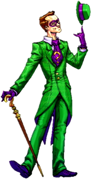 Baa-riddler Bio - Riddler Arkham Asylum (386x684), Png Download