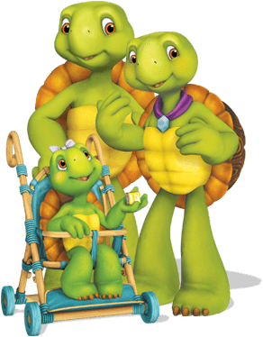 Download - Franklin The Turtle (354x460), Png Download