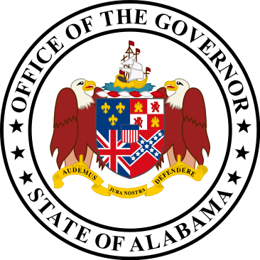 366px-seal Of The Governor Of Alabama - Alabama Governor Seal (366x366), Png Download