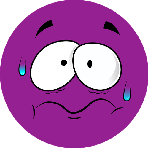 Before You Can Tackle Worry You Need To Understand - Fear Face Purple (499x499), Png Download