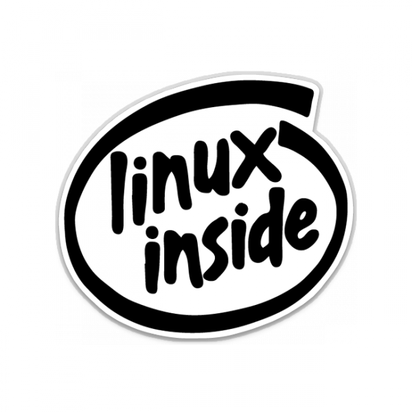 Linux Inside Logo (600x600), Png Download
