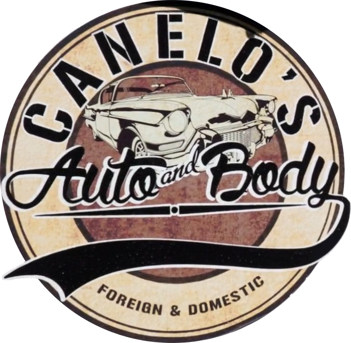 Canelo's Auto And Body Logo - My Travel Journal: Urban Illustration Car, Travel Planner (717x700), Png Download