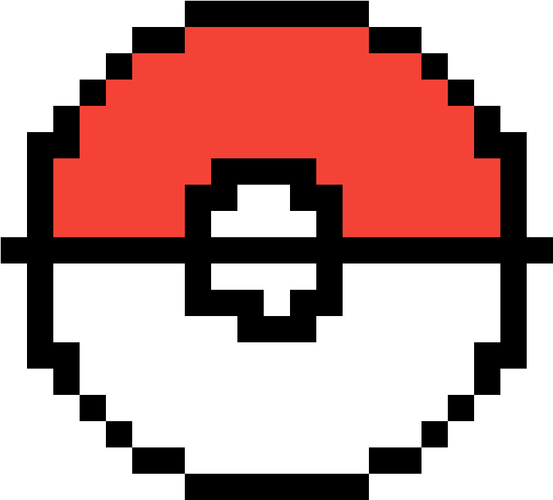 Bad Pokeball - Pixel Art Unicornio (1184x1184), Png Download