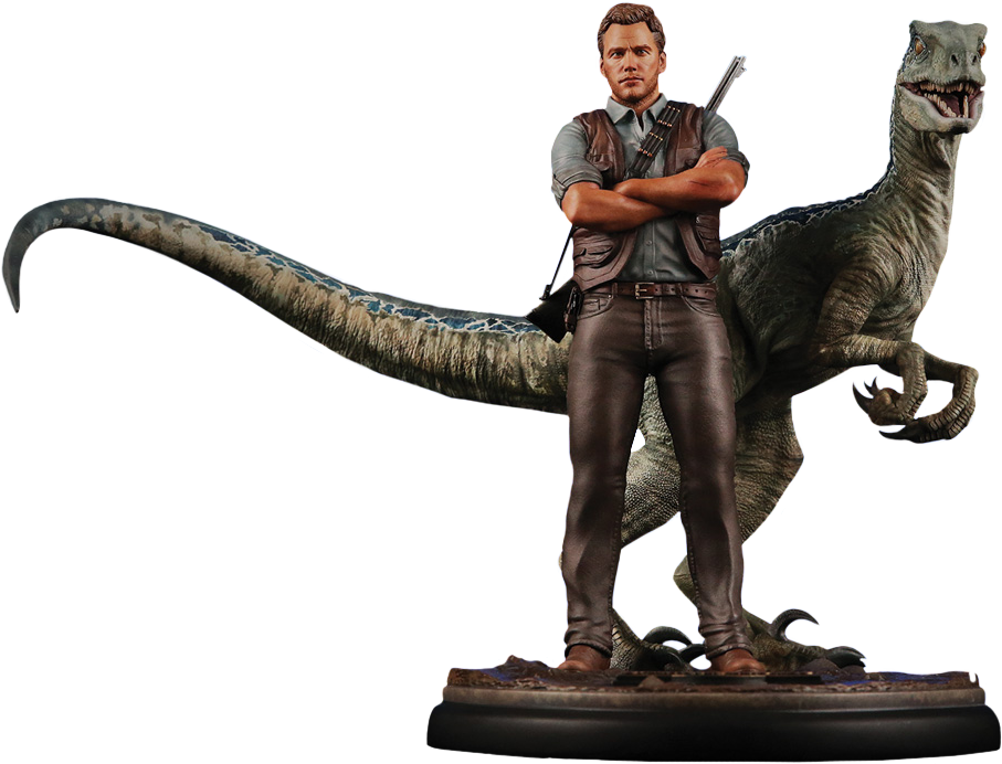 Owen And Blue 1/9th Scale Statue - Owen And Blue Statue (907x692), Png Download
