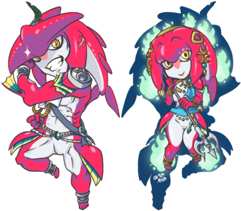 Breath Of The Wild Mipha Figur (500x438), Png Download