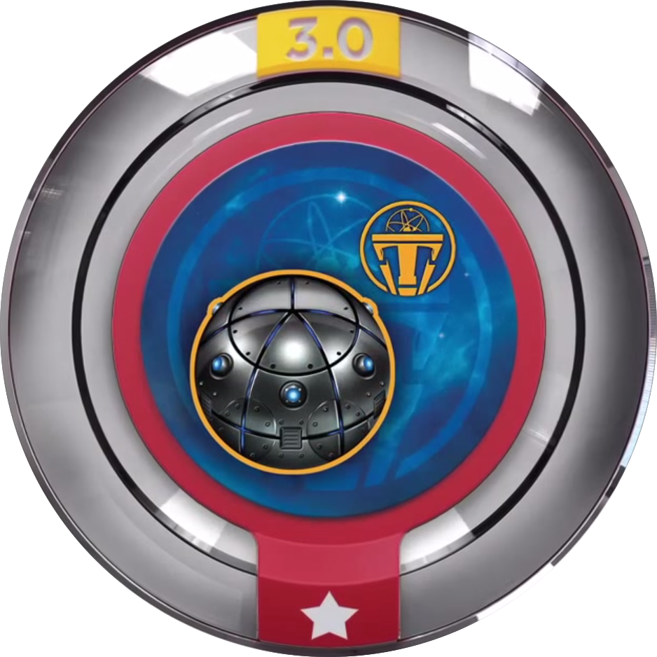 Tomorrowland Time Bomb Power Disc - Disney Infinity 2.0 Iron Patriot Disc (938x938), Png Download