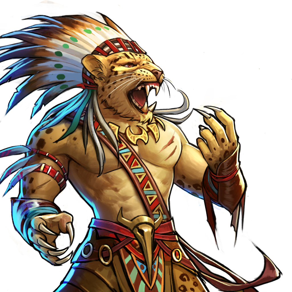 Aztec Warrior Free Vector Art 605 Free Downloads - Jaguar Warrior Png (1024x1024), Png Download
