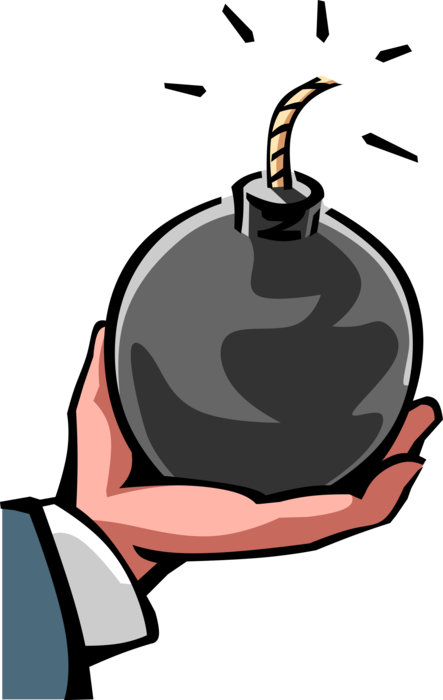 Vector Illustration Of Businessman Hand Holds Time - Illustration (443x700), Png Download