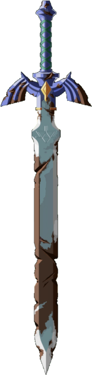 Et Voilà - Master Sword Loz Botw (463x1419), Png Download