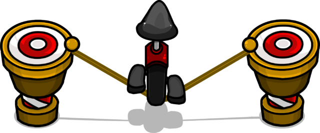 Unicycle Tightrope Sprite 002 (640x267), Png Download