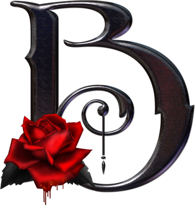 Letras Love Con Corazones Png - Letras Goticas Con Rosas (380x400), Png Download