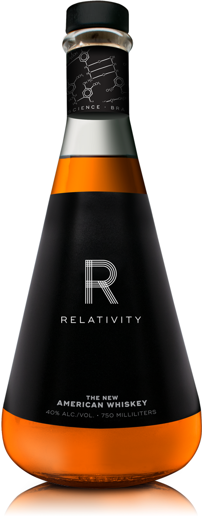Be Ahead Of Your Time™ - Relativity Whiskey Logo (492x1115), Png Download