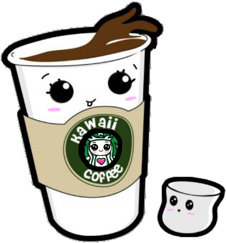 Jpg Freeuse Download Drink Marshmallow Cute Kawaii - Kawaii Coffee (750x808), Png Download