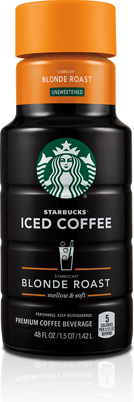 Starbucks Blonde Roast - Starbucks Unsweetened Dark Roast Iced Coffee (265x794), Png Download