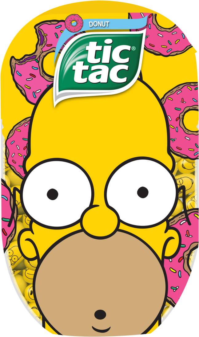 Simpsons T200 Homer Opt1 A Dd - Tic Tac Spearmint Delivered Worldwide (1000x1178), Png Download