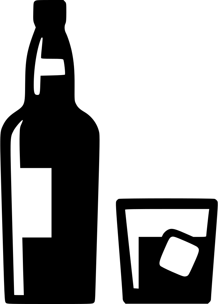 Png File - Whiskey Silhouette (704x980), Png Download