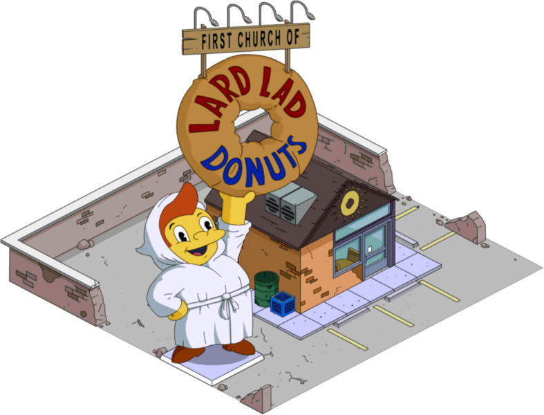 Download 500pxéglise D Simpsons Lard Lad Donuts PNG Image with No