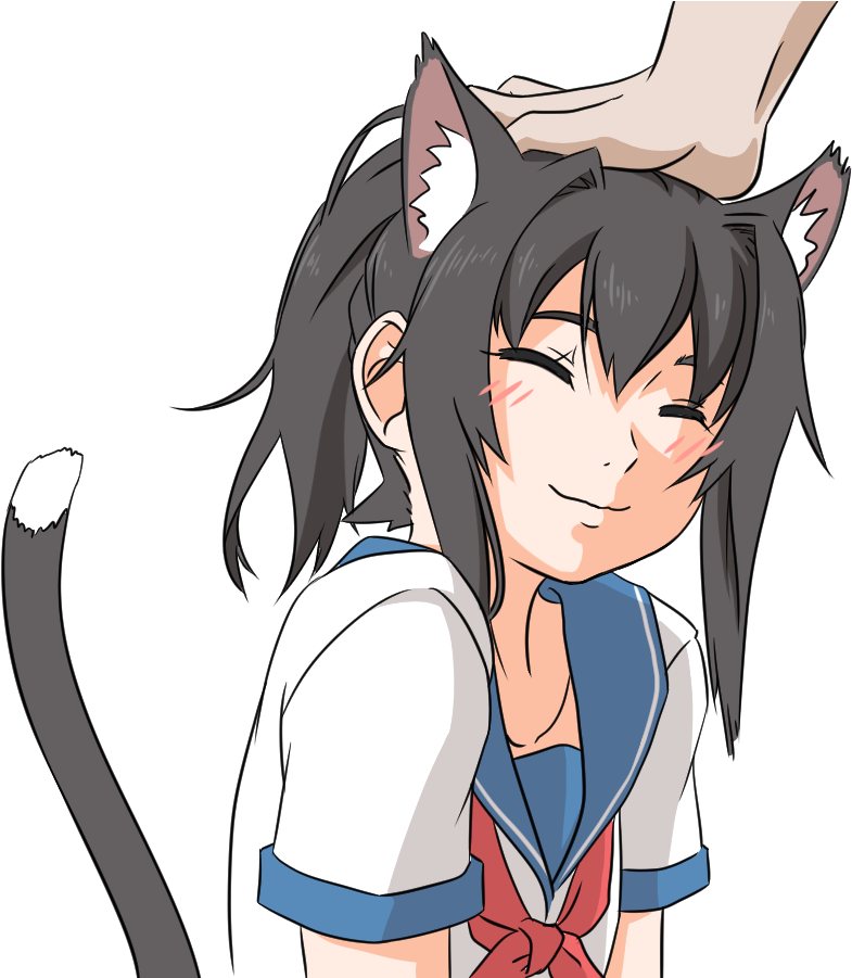 Nyandere-chan - Yandere Chan Neko (900x900), Png Download