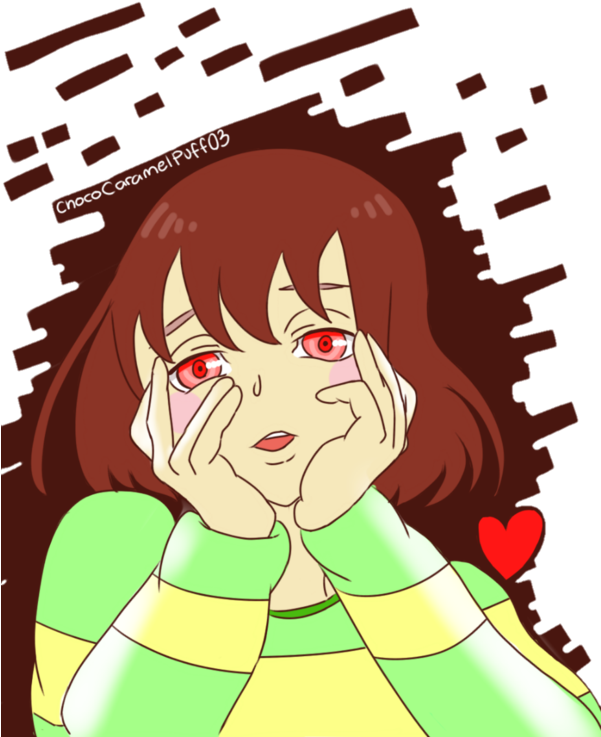 Image Library Yandere Chara By Chococaramelpuff - Yandere Chara (600x750), Png Download