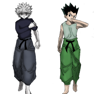 Png - Gon And Killua Chimera Ant Arc (386x384), Png Download