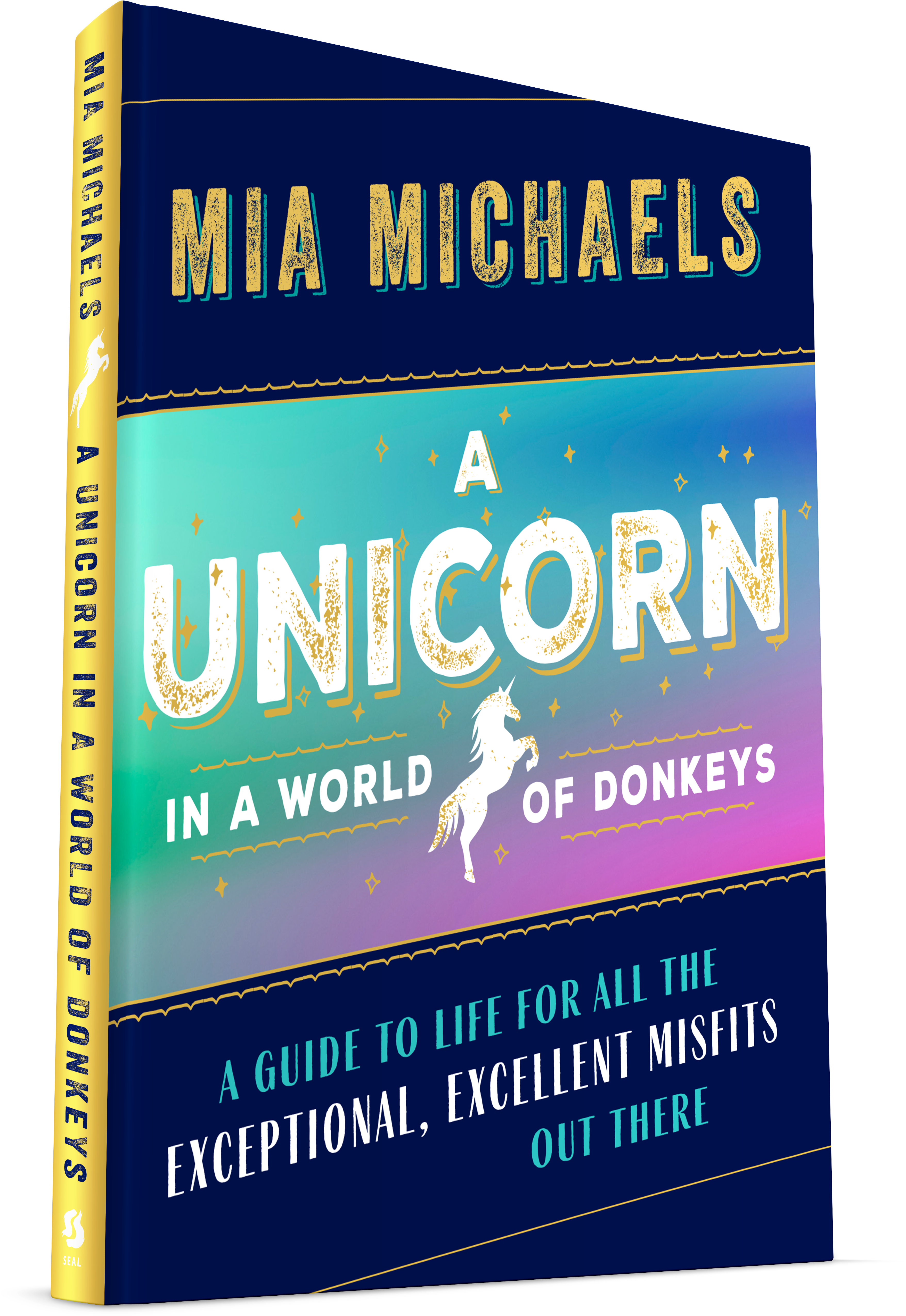 3d Rendering Of A Unicorn In A World Of Donkeys Cover (4500x5800), Png Download