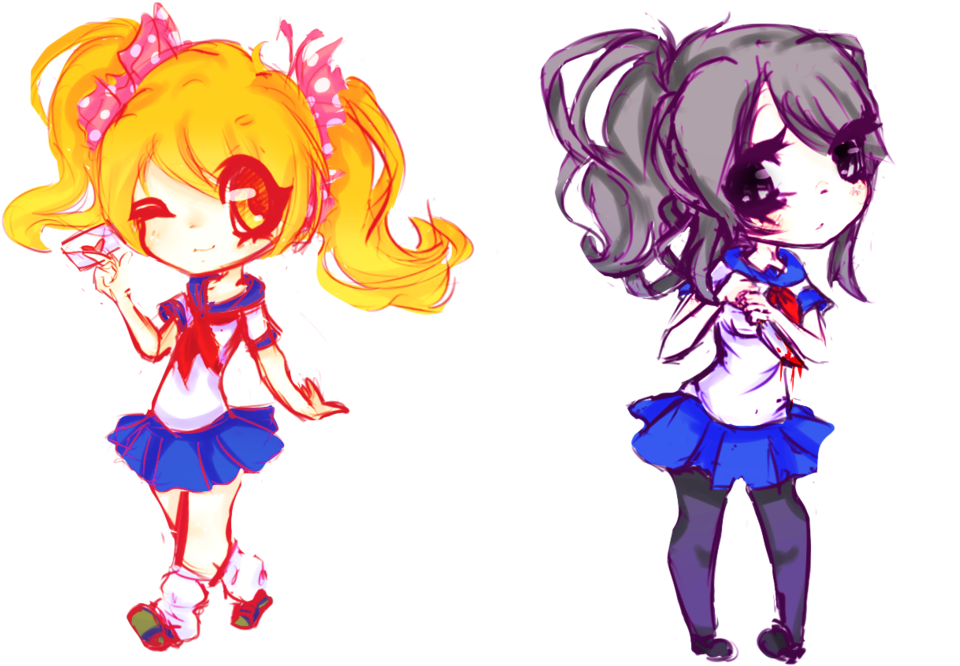 Fan Art Chibi Yandere Simulator By Xoiu-d8t3rui - Cómo Se Llama El Creador De Yandere Simulator (1024x670), Png Download