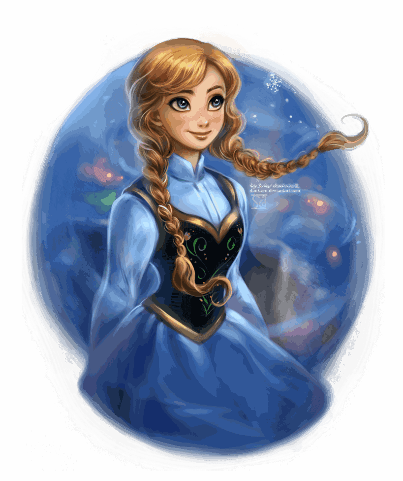 Love Is An Open Door - Paintings Of Disney Princess Frozen (819x976), Png Download