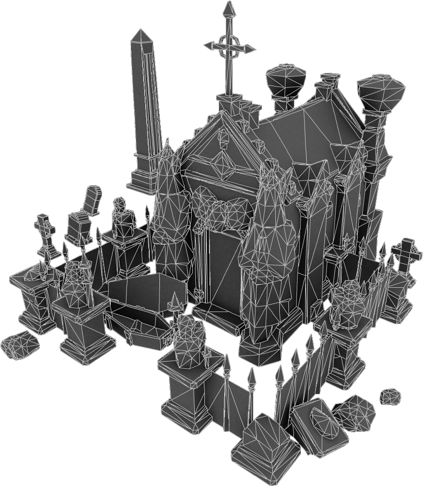 Cemetery Starter Set - Bitgem Cemetary (1024x1024), Png Download