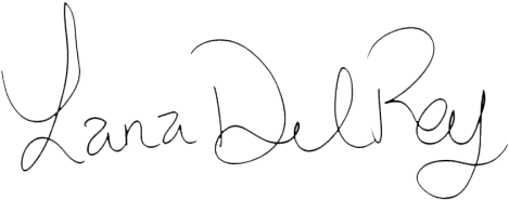 Lanadelrey Signature - Lana Del Rey Signature Png (500x260), Png Download