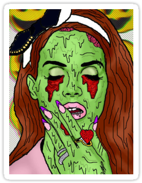 Zombie Del Rey By Flyinggator - Visual Arts (375x360), Png Download