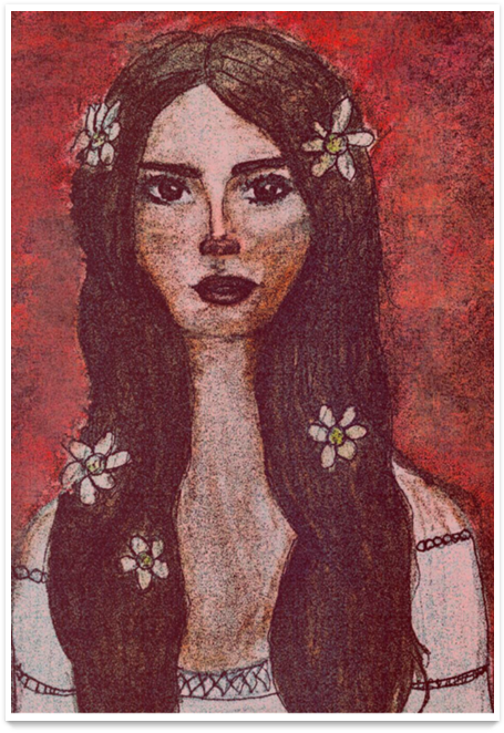 Poster Lana Del Rey De Renato Marinhona - Lana Del Rey (800x800), Png Download