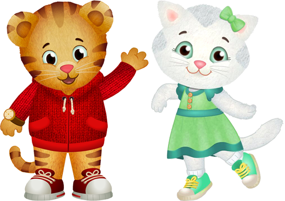 Daniel Tiger And Katarina Kittycat - Daniel Tiger Hi Neighbor (580x409), Png Download