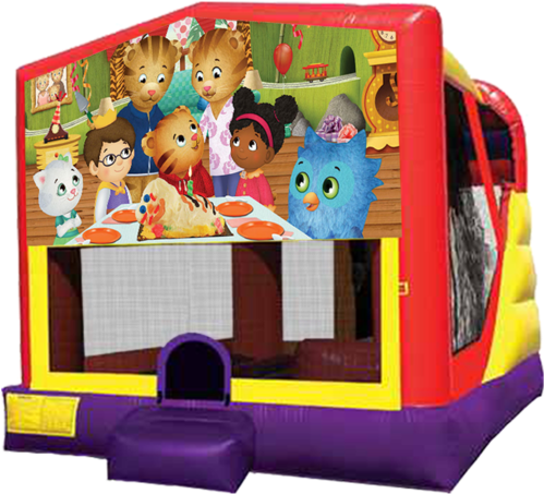 Xl Daniel Tiger's Neighborhood Combo - Pj Mask Bounce House (524x480), Png Download