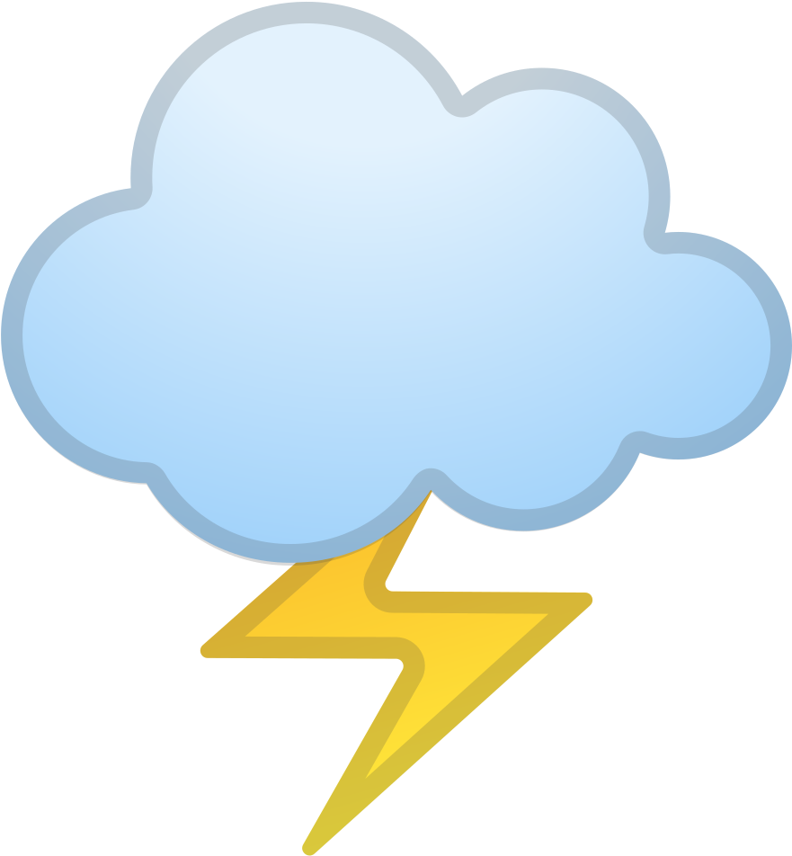 Download Svg Download Png - Lightning (1024x1024), Png Download