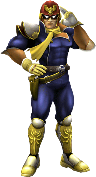 Captain Falcon Smash 4 Png - Super Smash Bros Brawl Captain Falcon (576x576), Png Download
