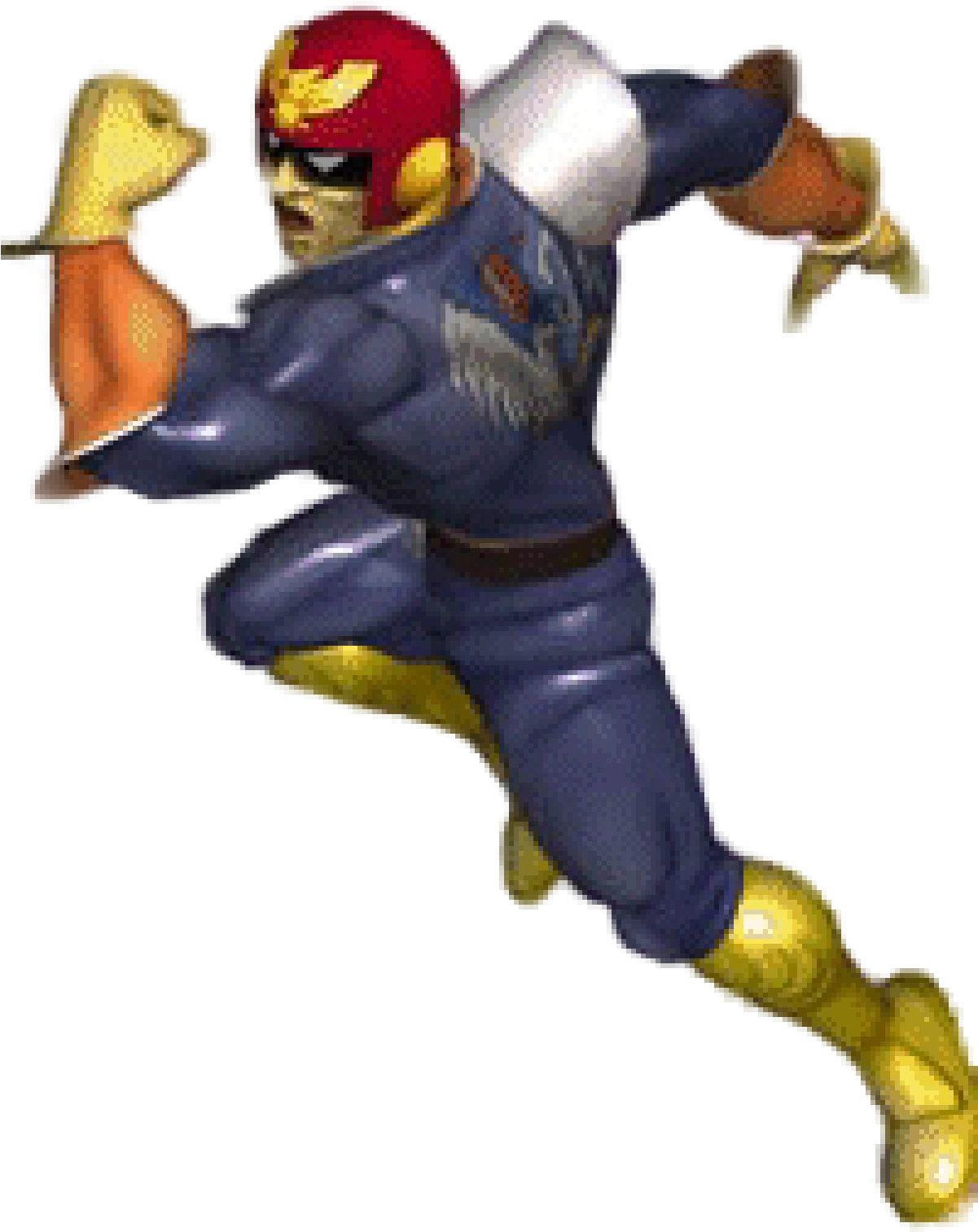 There Weren't A Lot Of Changes To Captain Falcon From - Captain Falcon Melee (1200x1596), Png Download