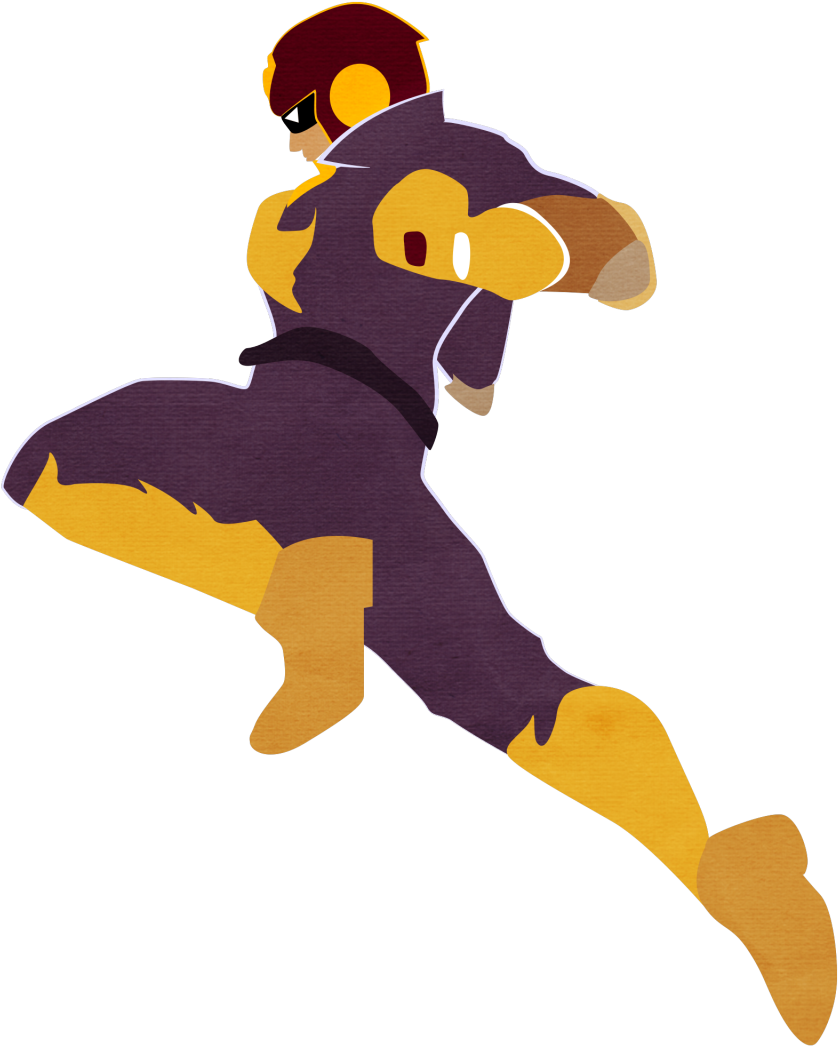 Captain Falcon Knee Knee Of Justice Hyes Smash Bros - Captain Falcon Knee Png (1280x1707), Png Download