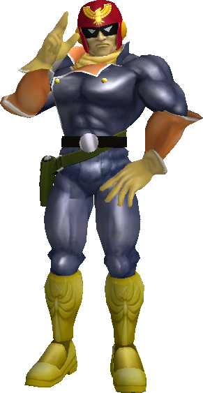 Here It The Melee C - Captain Falcon Melee Png (291x563), Png Download