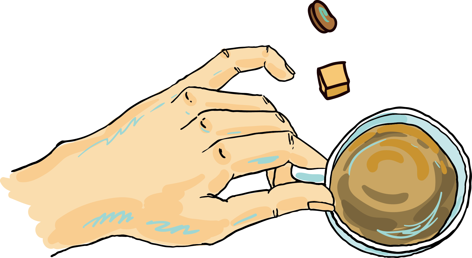 Drawn Tigres Ear - Watercolor Painting (1977x1079), Png Download