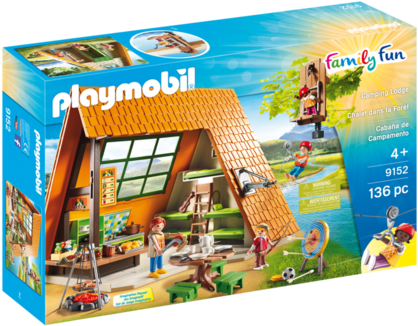 Playmobil 9152 - Camping Lodge - Play Mobil Camping (480x336), Png Download
