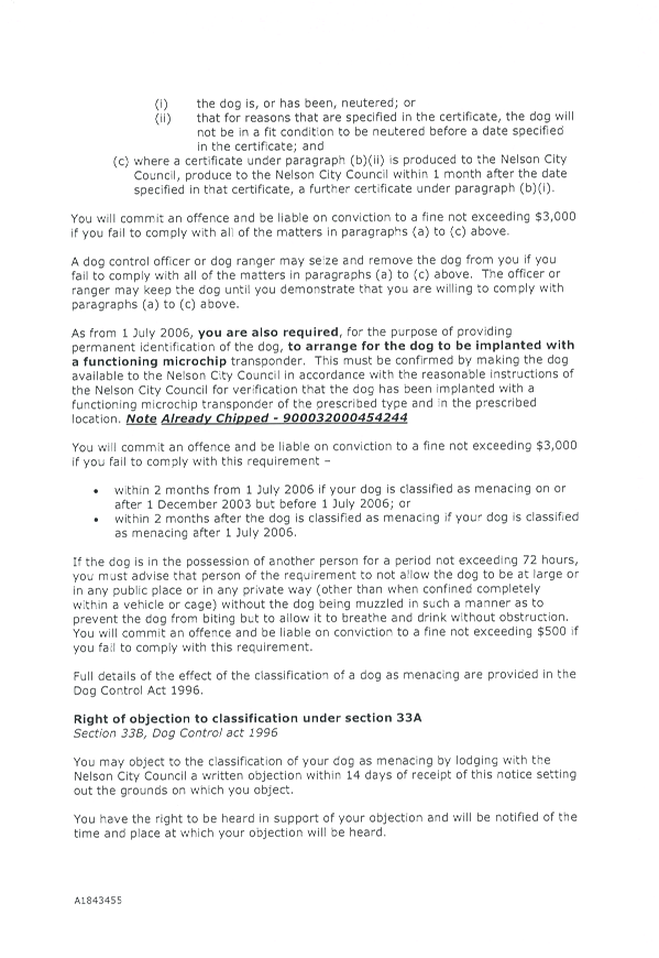 Objection To Classification Of A Dog As Menacing - Civil Engineering (599x870), Png Download