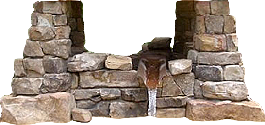 Aztec Stone Wall Png (546x258), Png Download