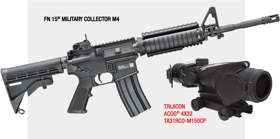 Fn Prize Products - Fn Military Collector M4 In Box (1000x466), Png Download