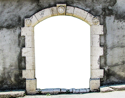 Goal, Input, Old, Middle Ages, Old Gate - Old Gate (436x340), Png Download