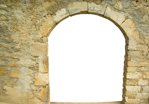 Goal, Round Arch, Historically, Old - Arco De Medio Punto Png (485x340), Png Download