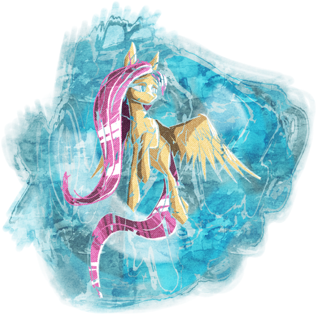 Fluttershy By Akweer - Portable Network Graphics (650x643), Png Download